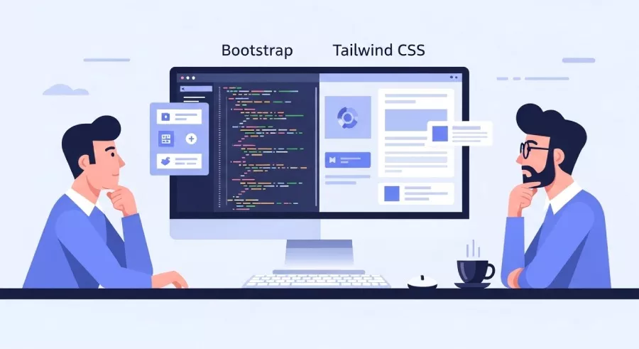 مقایسه Bootstrap و Tailwind